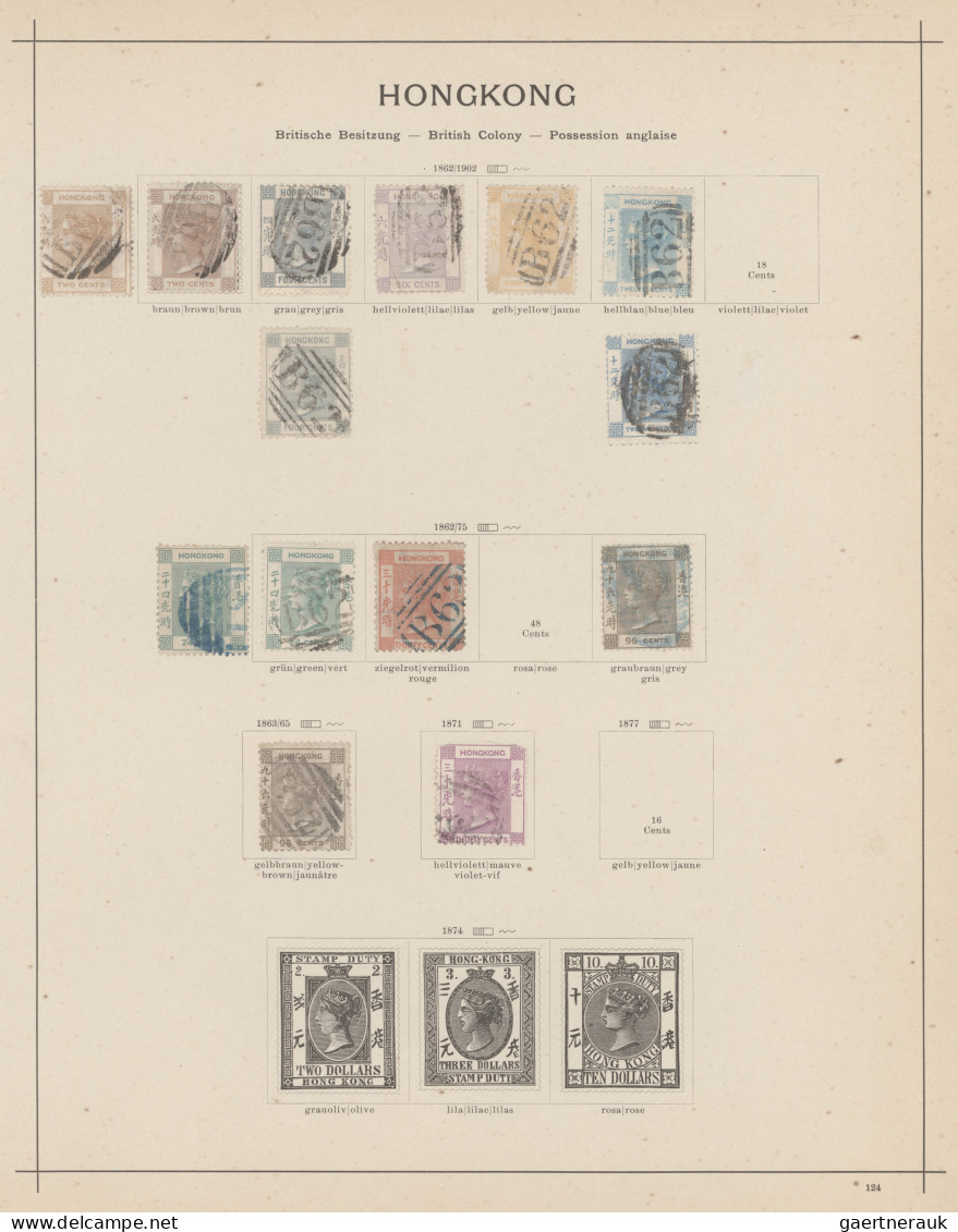 Asia: 1860/1910's (c.): Collection Of Mint And Used Stamps From China, Hongkong, - Asia (Other)