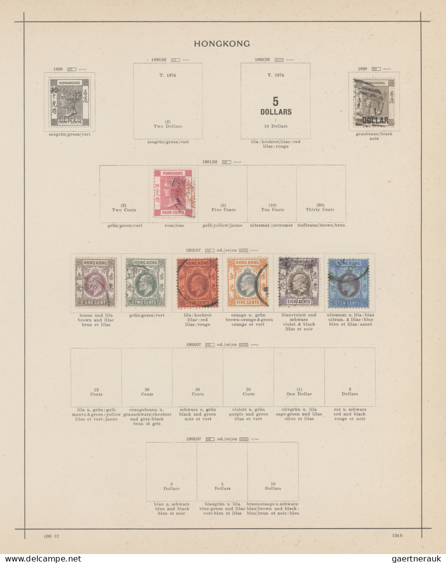 Asia: 1860/1910's (c.): Collection Of Mint And Used Stamps From China, Hongkong, - Altri - Asia