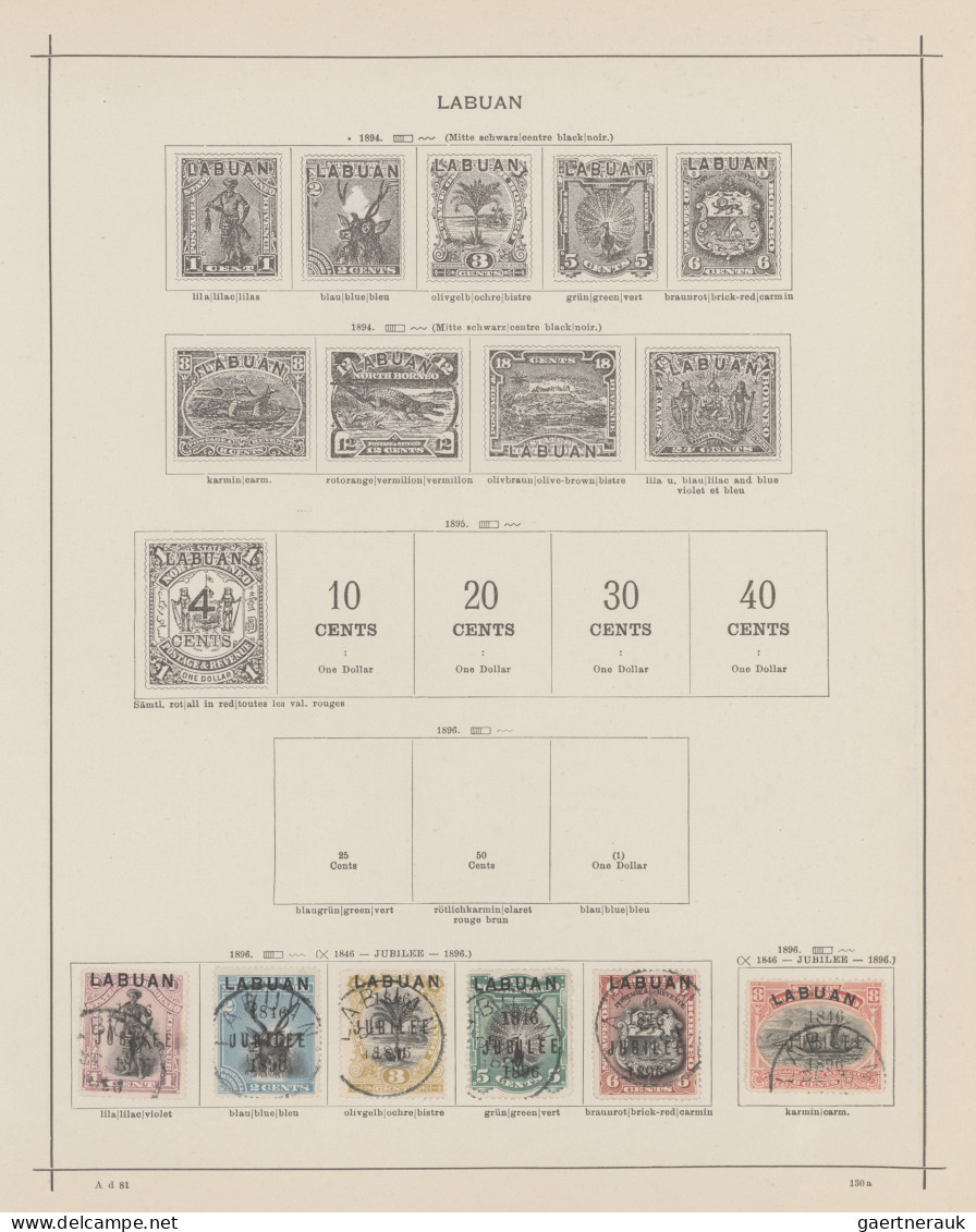 Asia: 1860/1910's (c.): Collection of mint and used stamps from China, Hongkong,