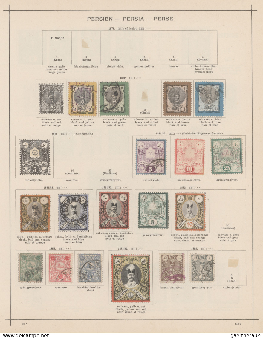 Asia: 1860/1910's (c.): Collection of mint and used stamps from China, Hongkong,