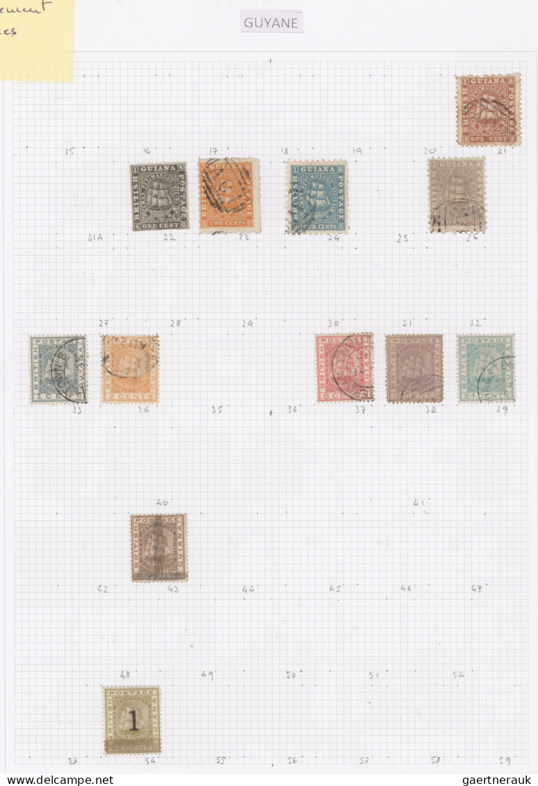 British Colonies: 1855/1970 (ca.), used and mint collection in four DAVO albums,