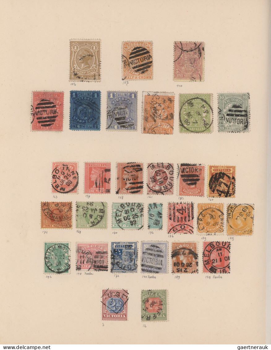 British Colonies: 1855/1910 (ca.), Used And Unused Collection Of Apprx. 530 Stam - Andere & Zonder Classificatie