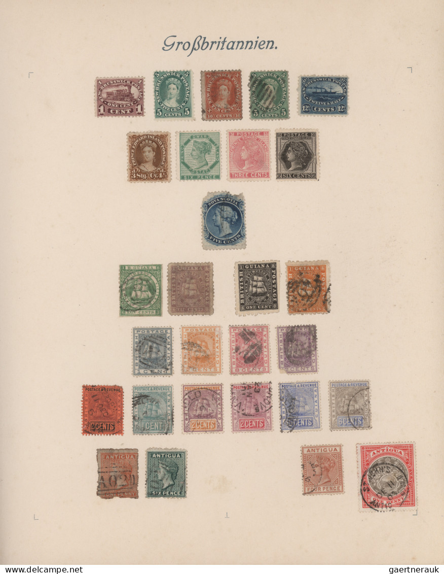British Colonies: 1855/1910 (ca.), Used And Unused Collection Of Apprx. 530 Stam - Andere & Zonder Classificatie