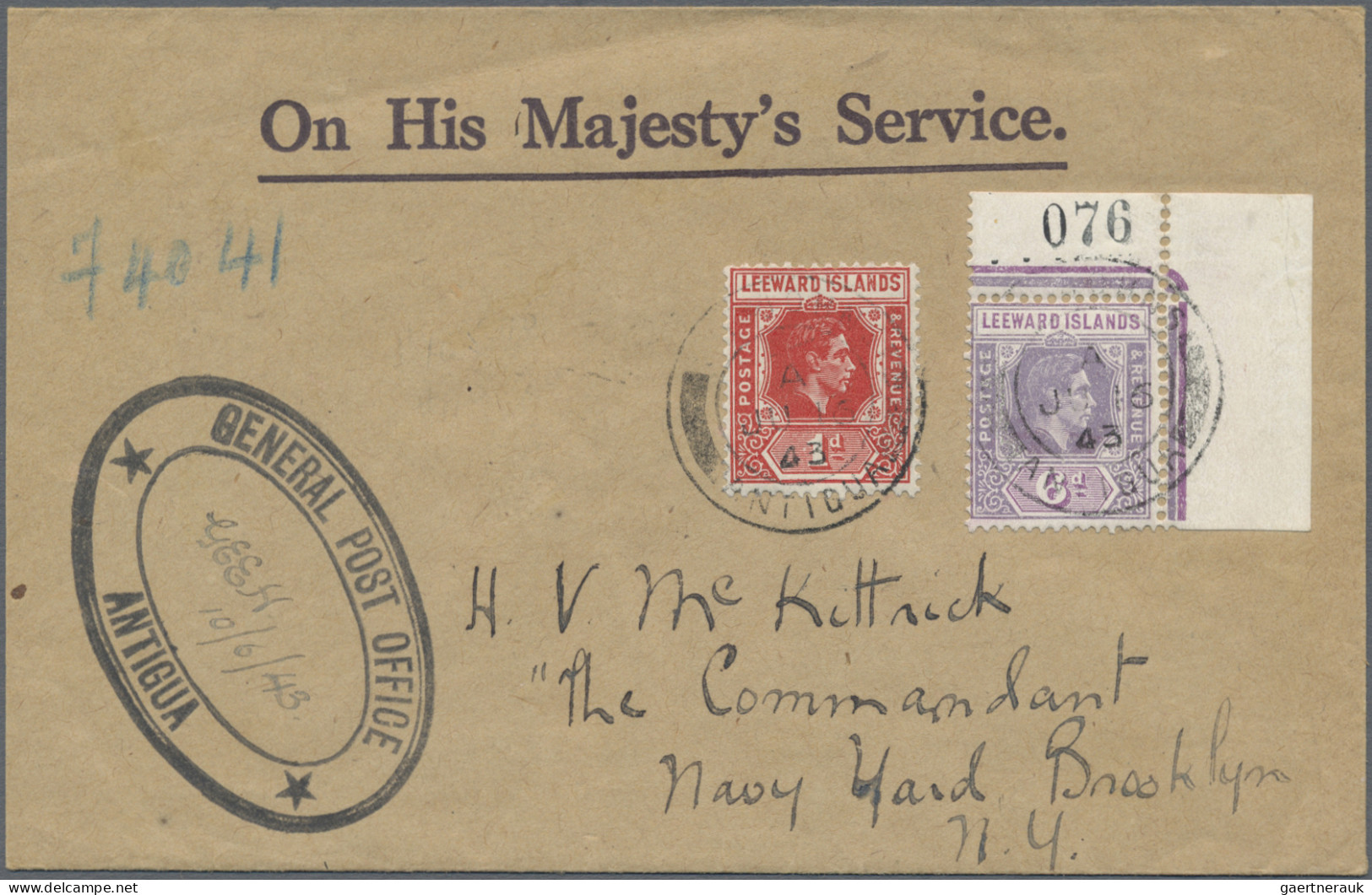 British Colonies: 1930/1960 (ca.), Lot Of 18 Covers And Postcards, Such As Leewa - Other & Unclassified
