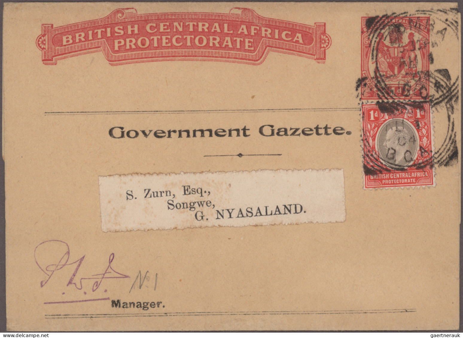 British Commonwealth: 1890/1950's British Africa: Nine postal stationery items f