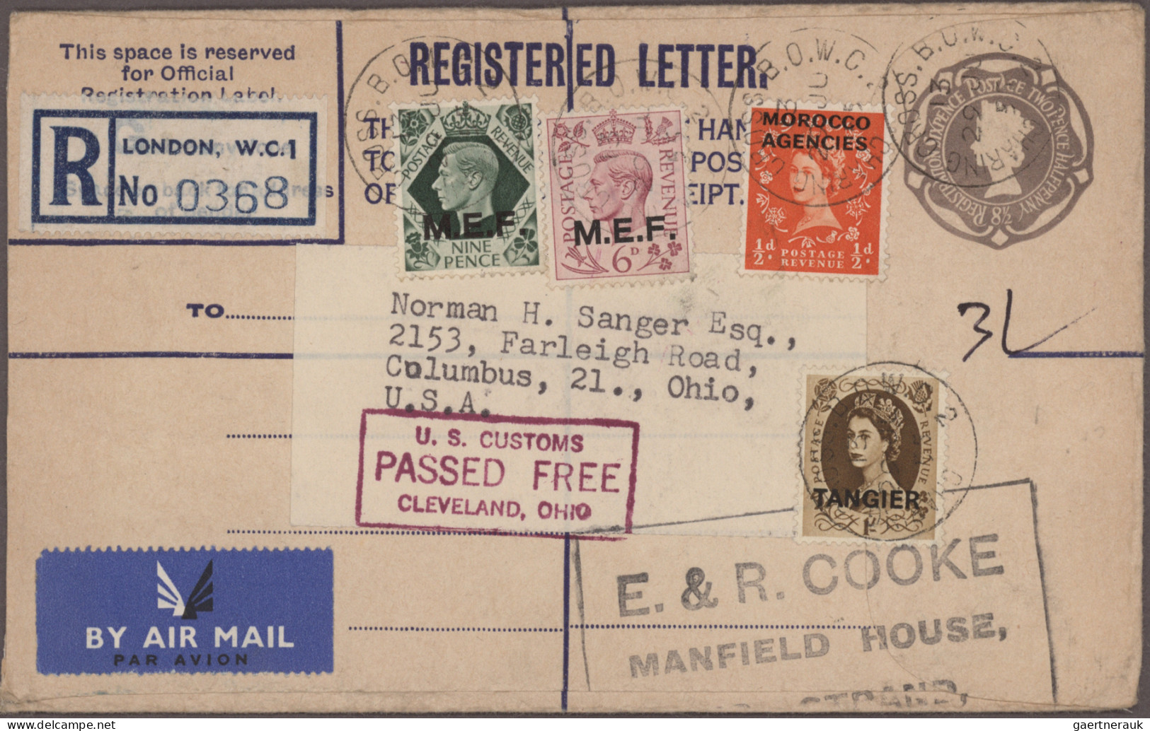 British Commonwealth: 1890/1950's British Africa: Nine postal stationery items f