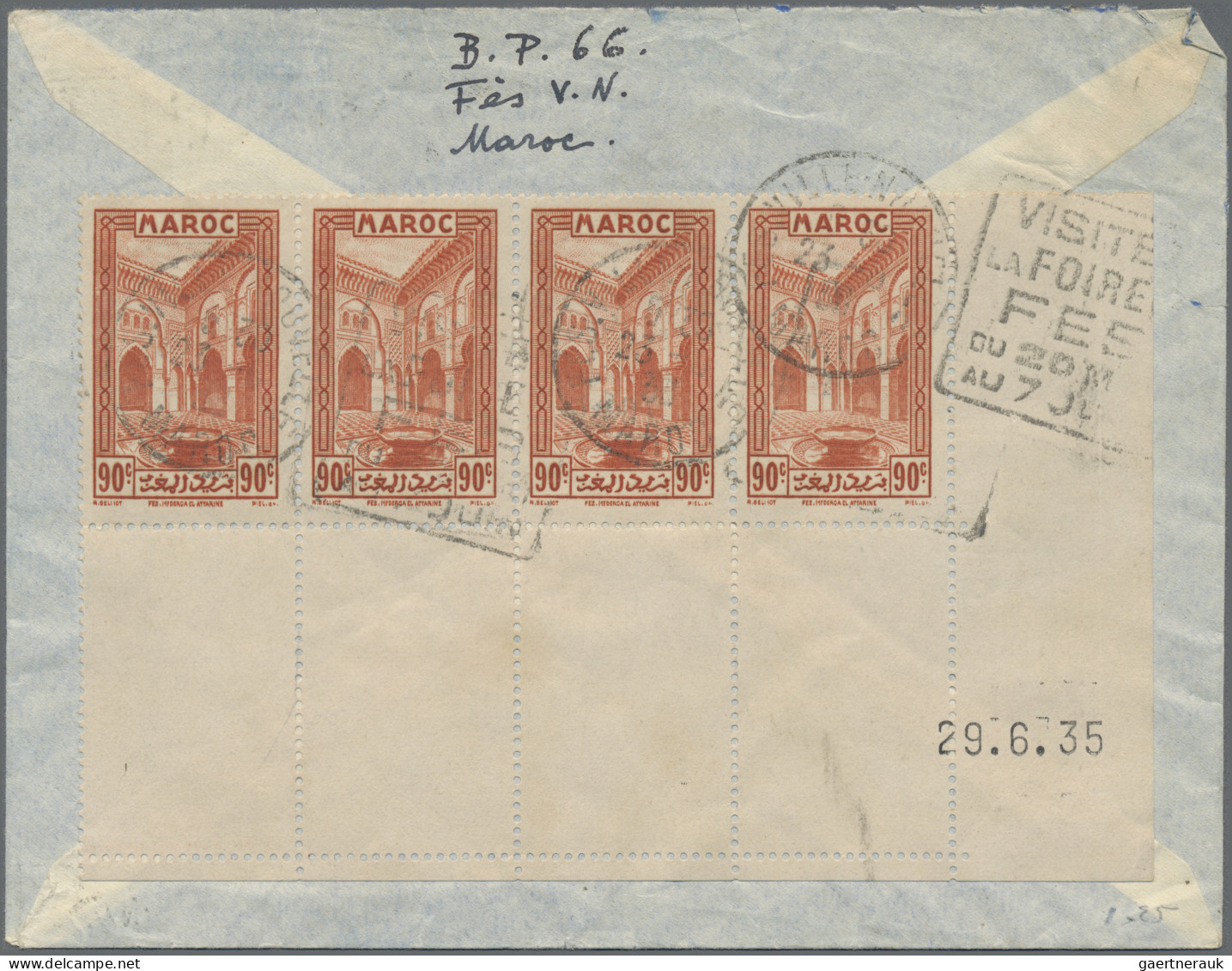 French Colonies: 1918/1938, French Africa, Lot Of Six Covers/cards, E.g. Moyen C - Otros & Sin Clasificación