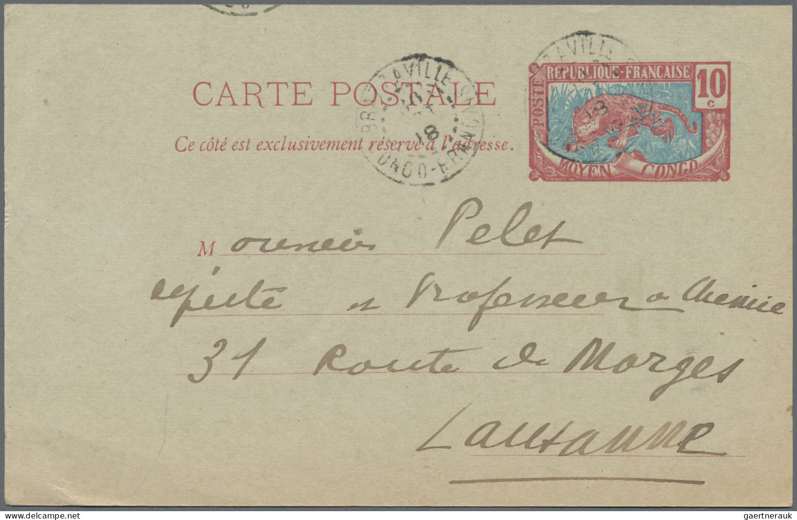 French Colonies: 1918/1938, French Africa, Lot Of Six Covers/cards, E.g. Moyen C - Altri & Non Classificati