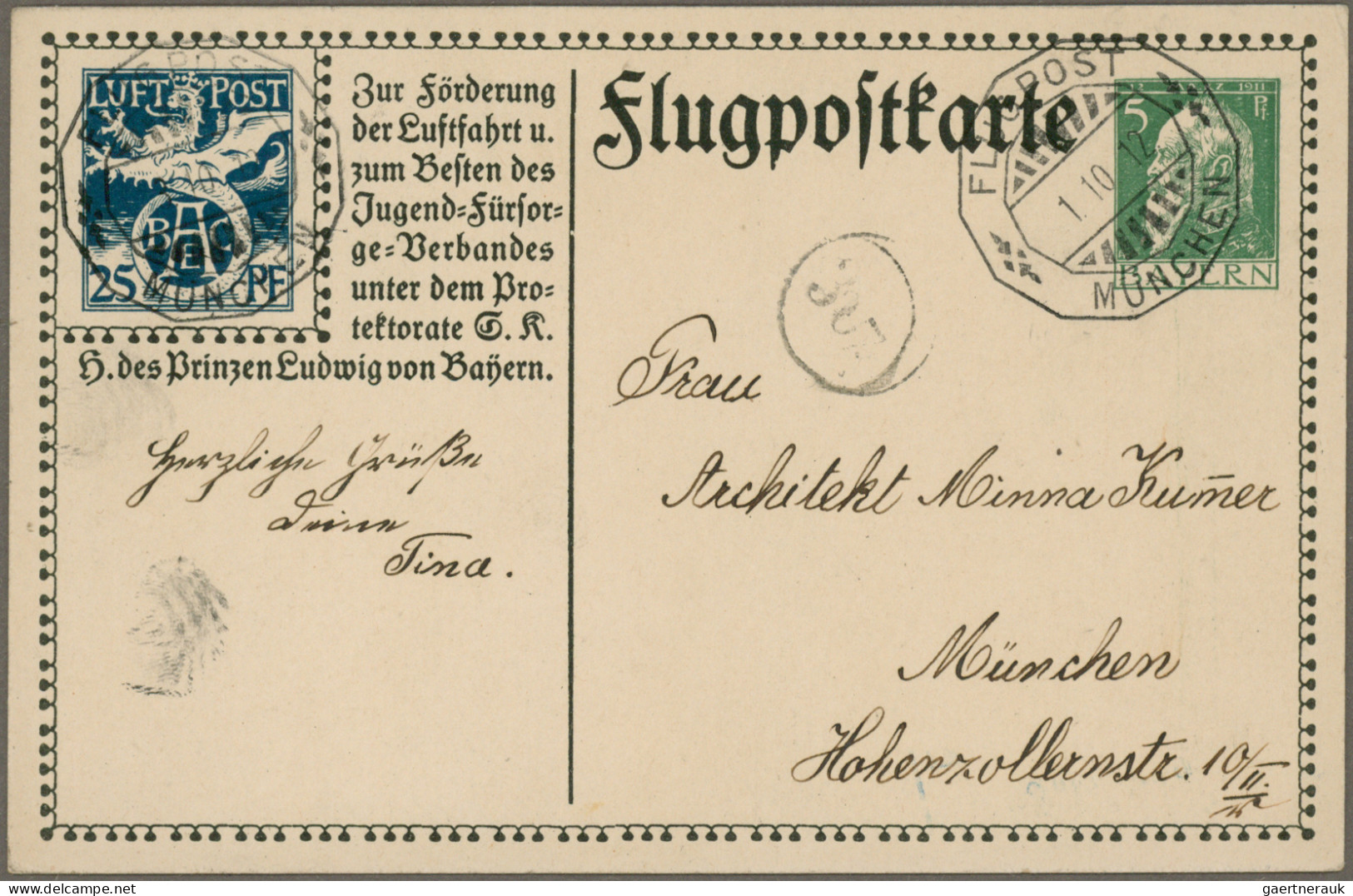 Air Mail - Germany: 1910/1960 (ca.), Saubere Sammlung Von 64 Briefen Und Karten - Luft- Und Zeppelinpost