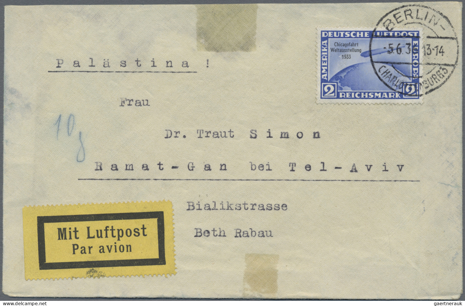 Air Mail - Germany: 1912/1939, interessanter Posten von insgesamt 19 vielseitige