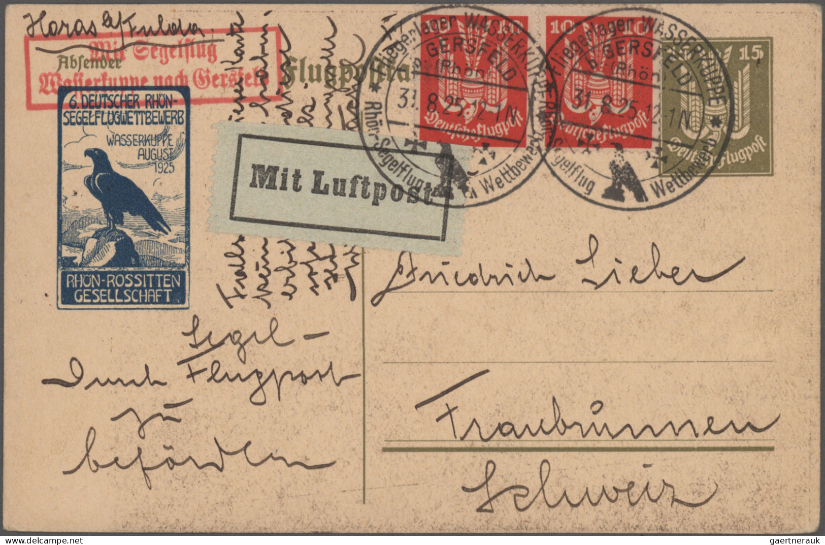 Air Mail - Germany: 1912/1944, vielseitige Sammlung von 48 Flugpost-Briefen/-Kar