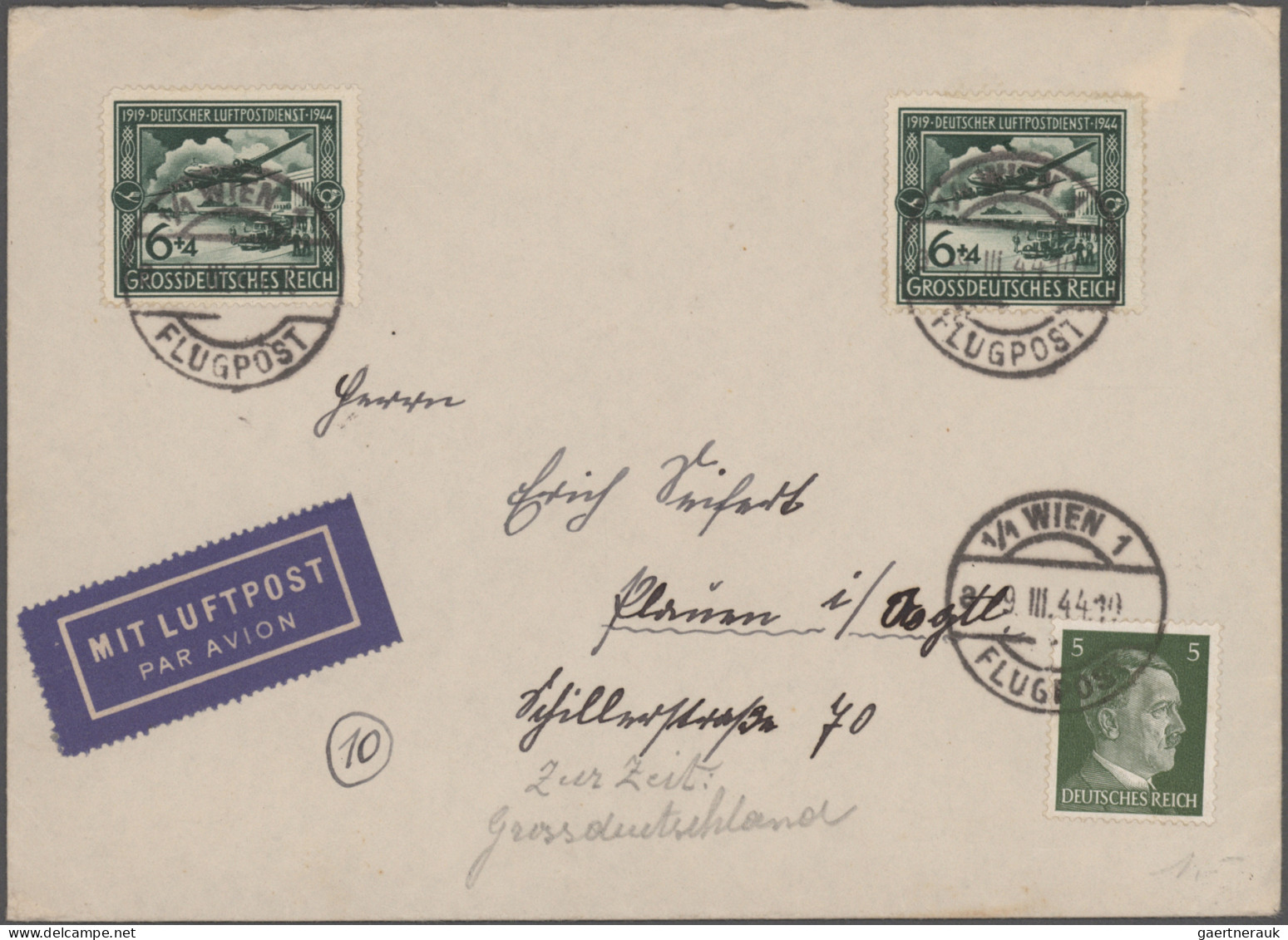 Air Mail - Germany: 1912/1944, vielseitige Sammlung von 48 Flugpost-Briefen/-Kar