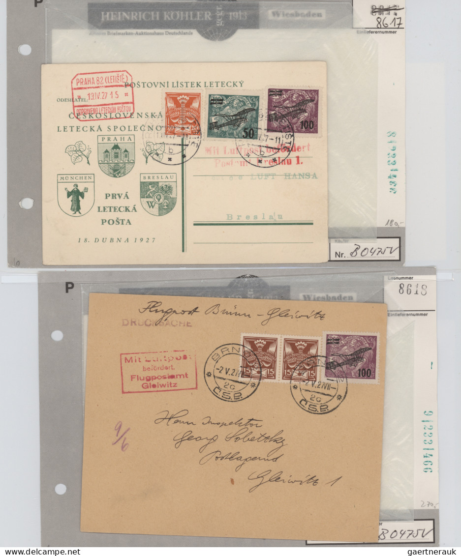 Air Mail - Germany: 1919/1938, sehr umfangreiche und interessante Sammlung mit c