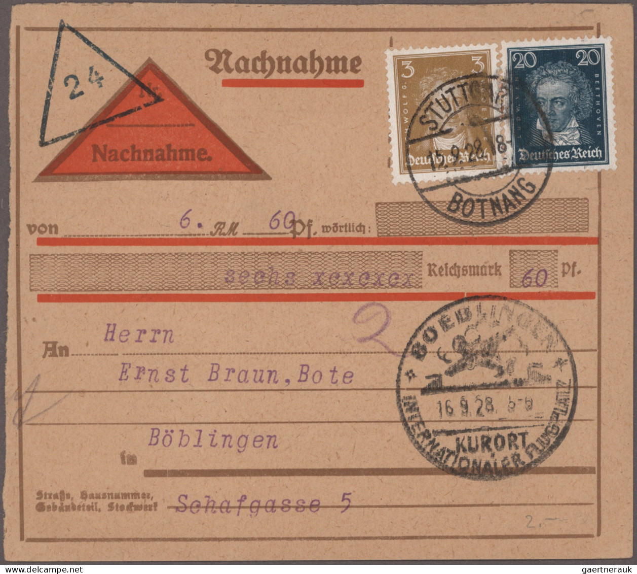 Air Mail - Germany: 1925/1970 Ca., Ein Karton Voller Flugpostbelege Mit Einigen - Correo Aéreo & Zeppelin