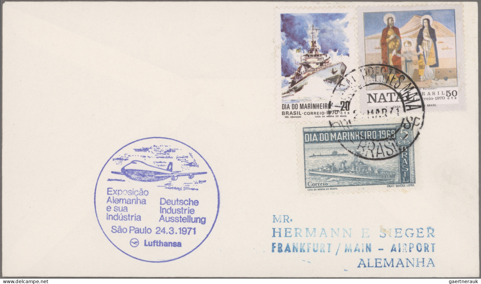 Air Mail - Germany: 1955/2002, Sammlung "Erstflüge Lufthansa" In 10 Ordnern (lau - Luft- Und Zeppelinpost