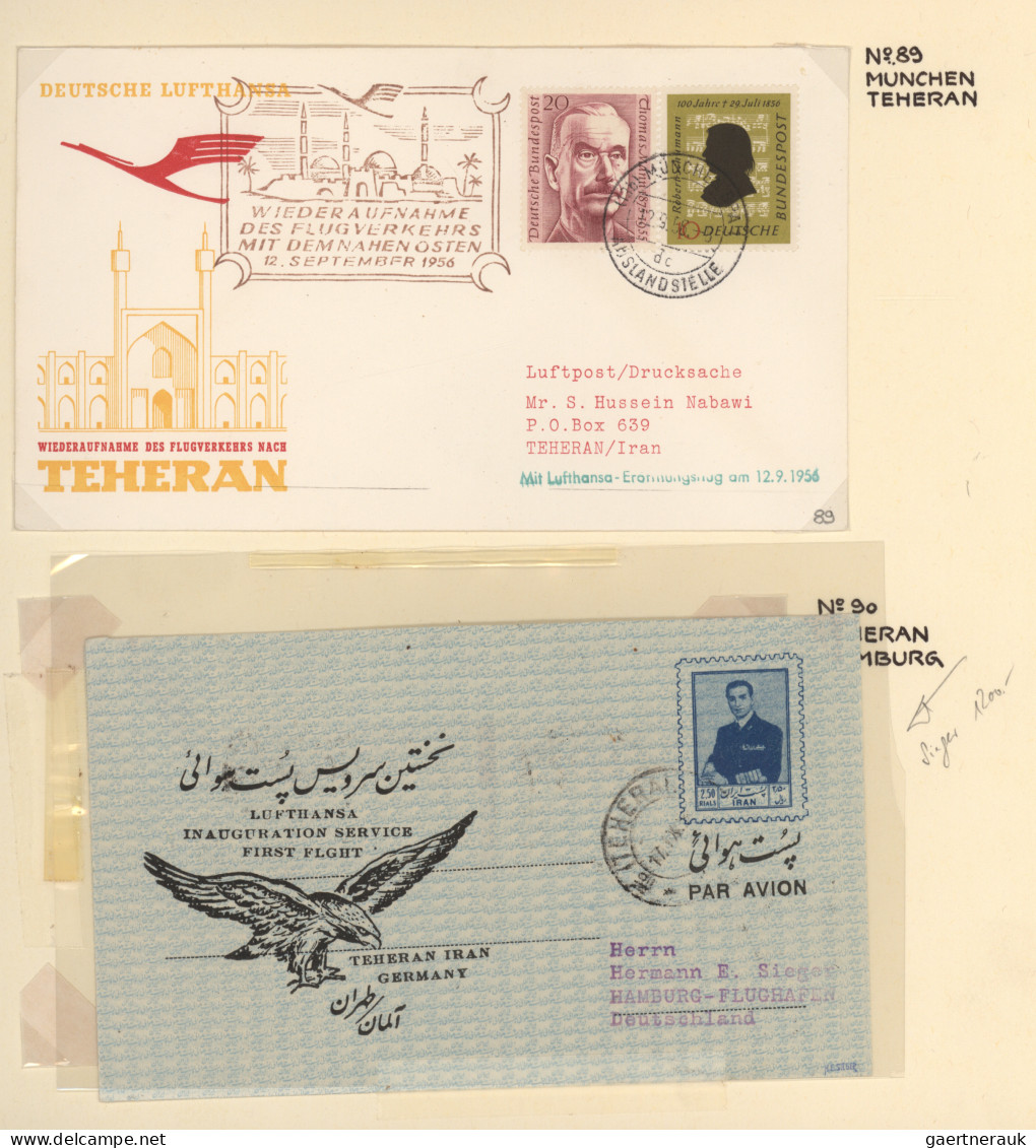 Air Mail - Germany: 1955/2011, LUFTHANSA, Immenser Bestand Eines Fleißigen Luftp - Correo Aéreo & Zeppelin