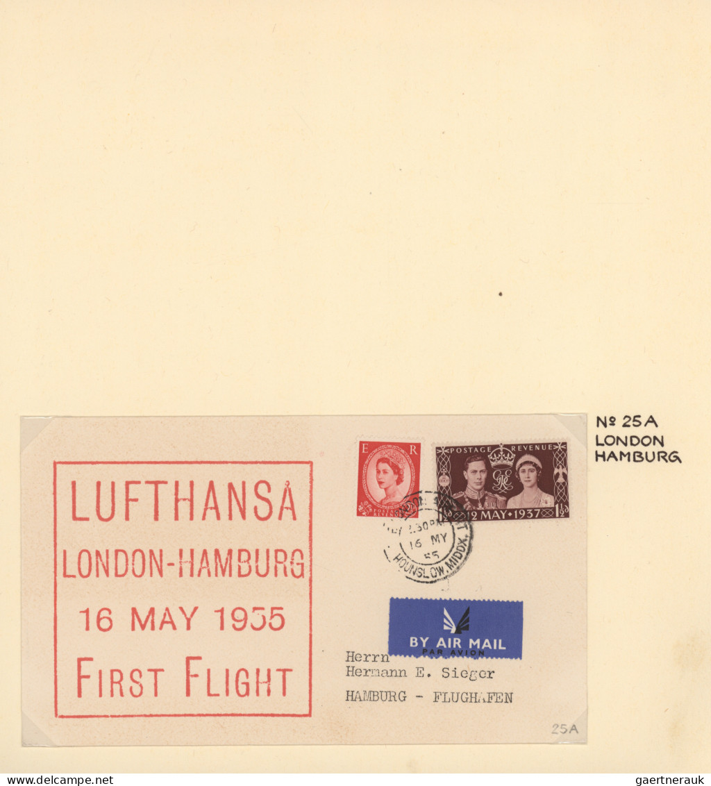 Air Mail - Germany: 1955/2011, LUFTHANSA, Immenser Bestand Eines Fleißigen Luftp - Luchtpost & Zeppelin