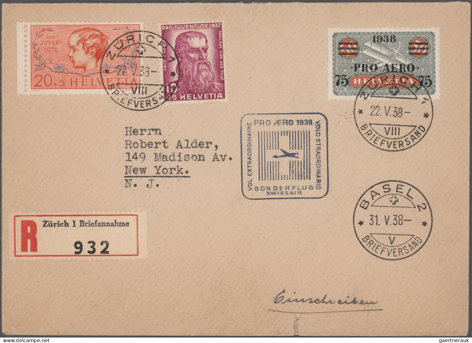 Airmail - Europe: 1920/1960er Jahre Ca.: Kollektion Von 28 Flugpostbelegen Aus E - Otros - Europa