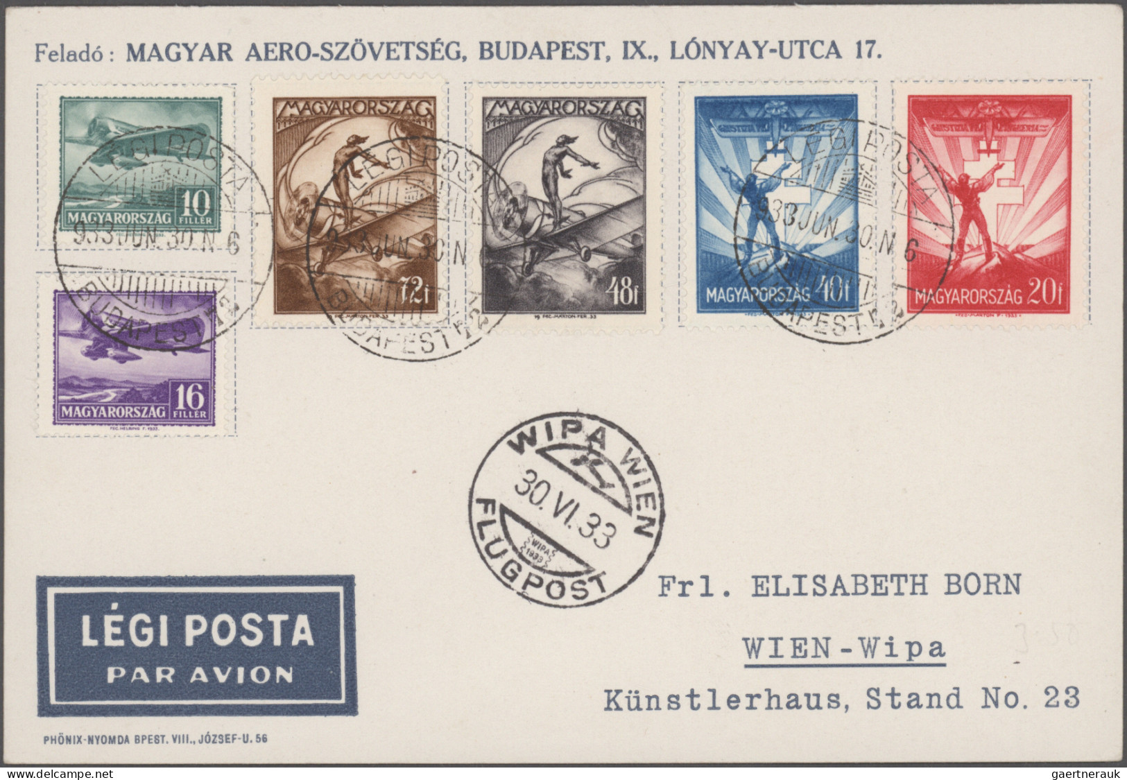 Airmail - Europe: 1920/1960er Jahre ca.: Kollektion von 28 Flugpostbelegen aus E