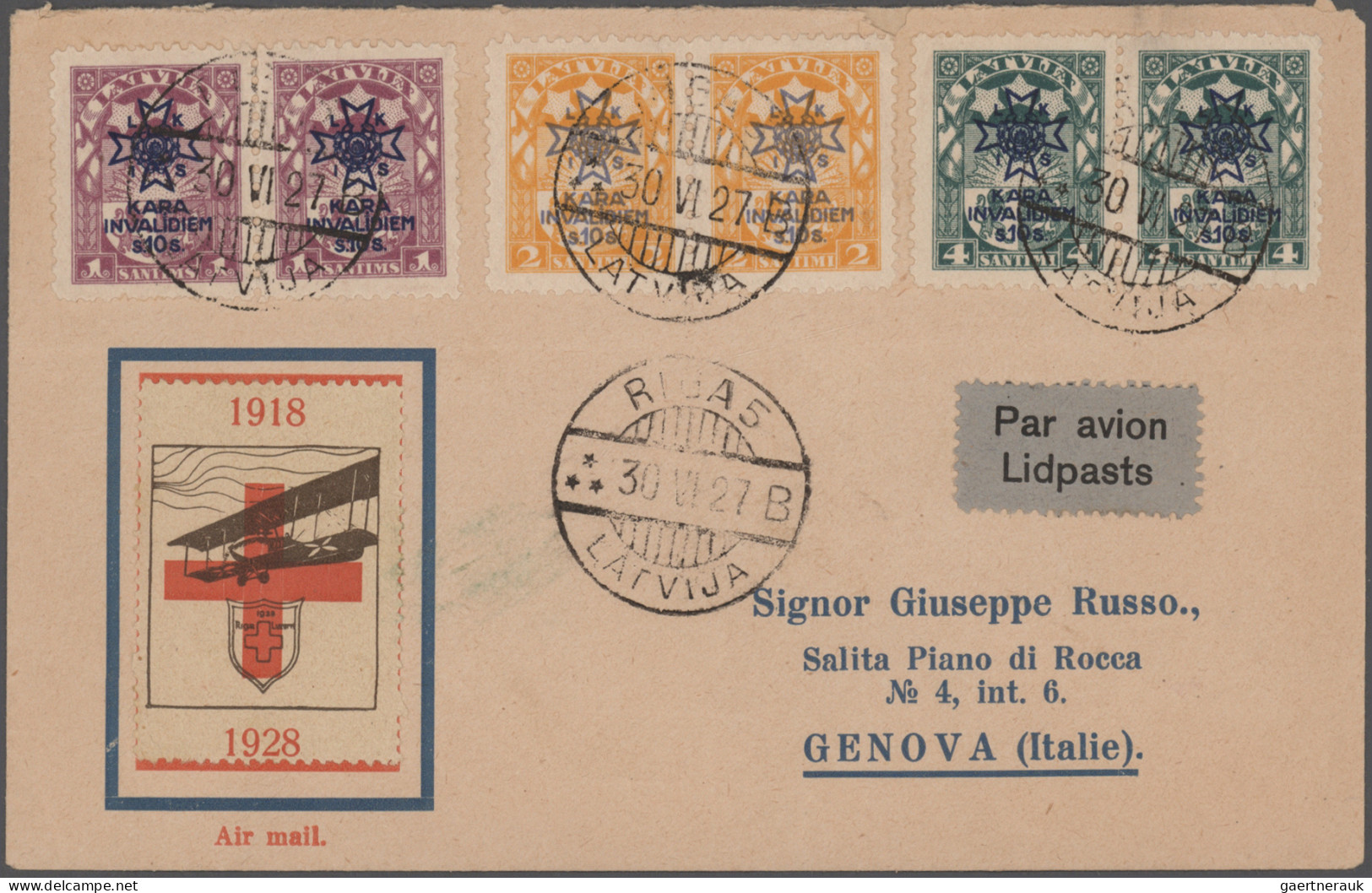 Airmail - Europe: 1920/1960er Jahre ca.: Kollektion von 28 Flugpostbelegen aus E
