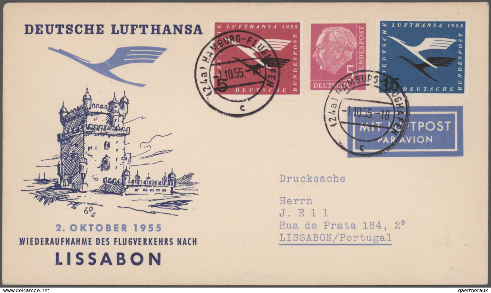 Airmail - Europe: 1920/1960er Jahre ca.: Kollektion von 28 Flugpostbelegen aus E