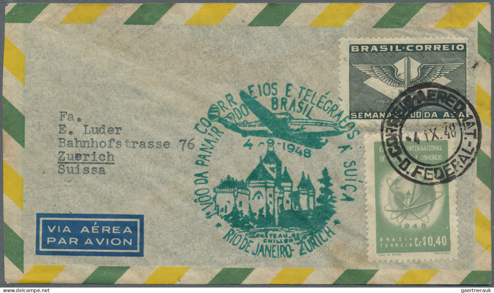 Airmail - Europe: 1924/1990 (ca): 6,700 First Flight Covers Switzerland. ÷ Ab 19 - Andere-Europa