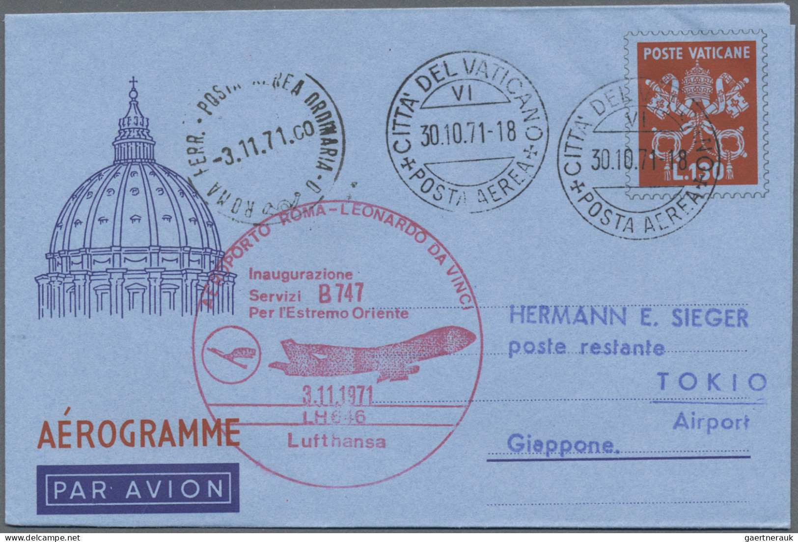 Airmail - Europe: 1925/1985, Assortment Of Apprx. 156 Airmail Covers/cards, All - Otros - Europa