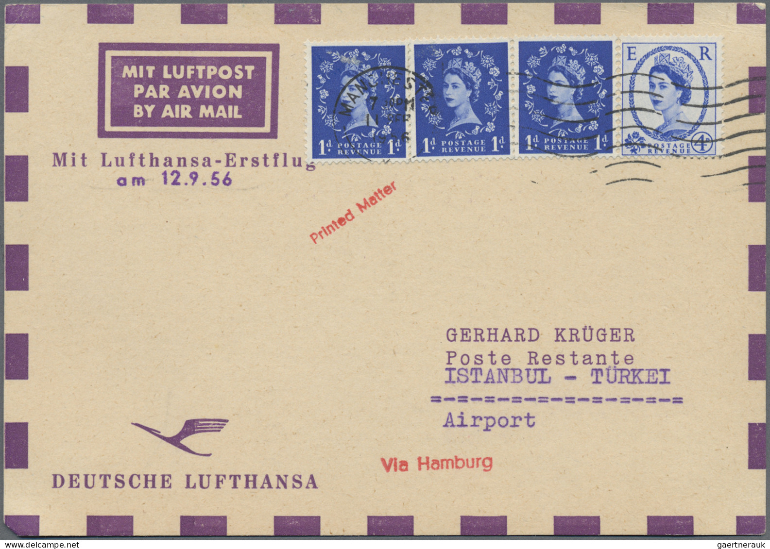 Airmail - Europe: 1925/1985, assortment of apprx. 156 airmail covers/cards, all