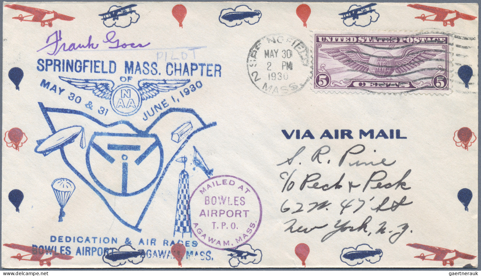 Airmail - Overseas: 1926/1988, Assortment Of Apprx. 164 Airmail Covers/cards, Go - Otros & Sin Clasificación