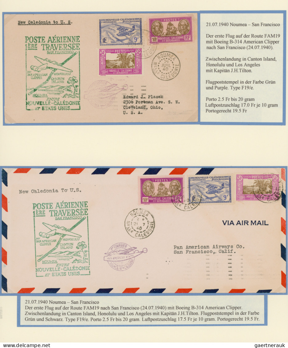 Airmail - Overseas: 1935/1941 "PAN AMERICAN AIRWAYS TRANSPACIFIC CLIPPER AIR-MAI