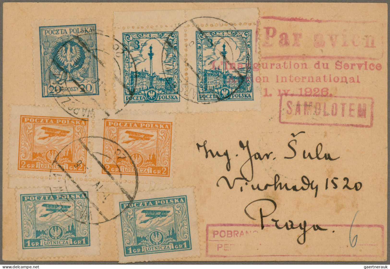 Air Mail: 1918/1970 (ca.), Collection Of 38 Covers/cards, Comprising E.g. Austri - Other & Unclassified