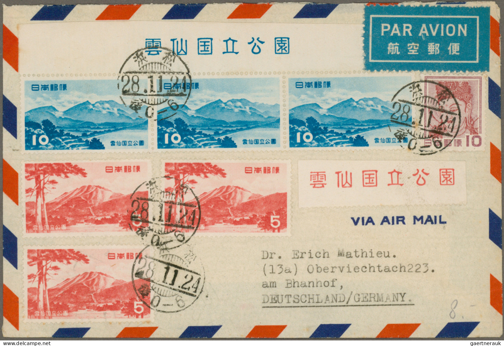Air Mail: 1918/1970 (ca.), Collection Of 38 Covers/cards, Comprising E.g. Austri - Autres & Non Classés