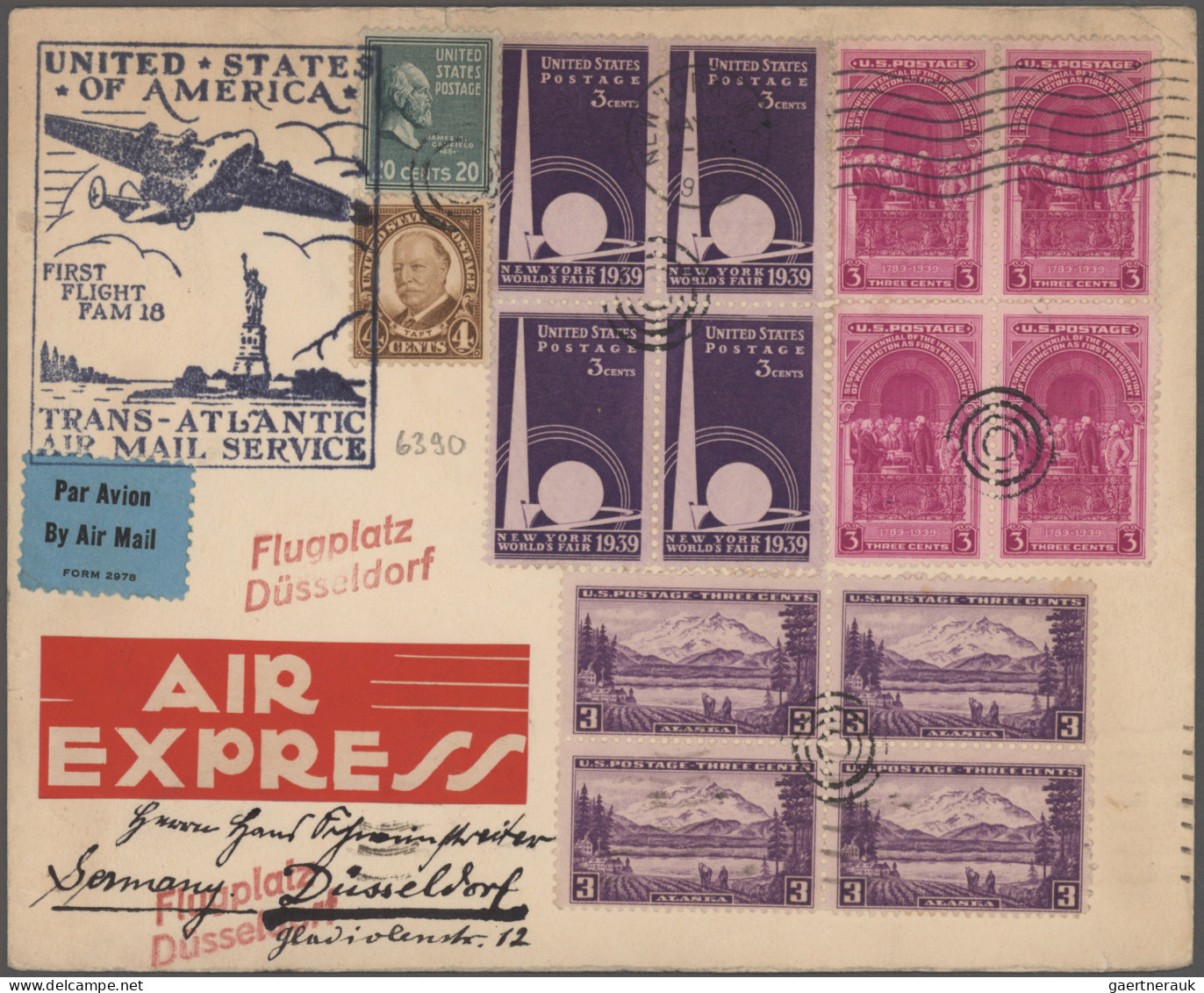 Air Mail: 1927/1958, interessanter Posten mit ca. 150 Erst- und Sonderflügen sch