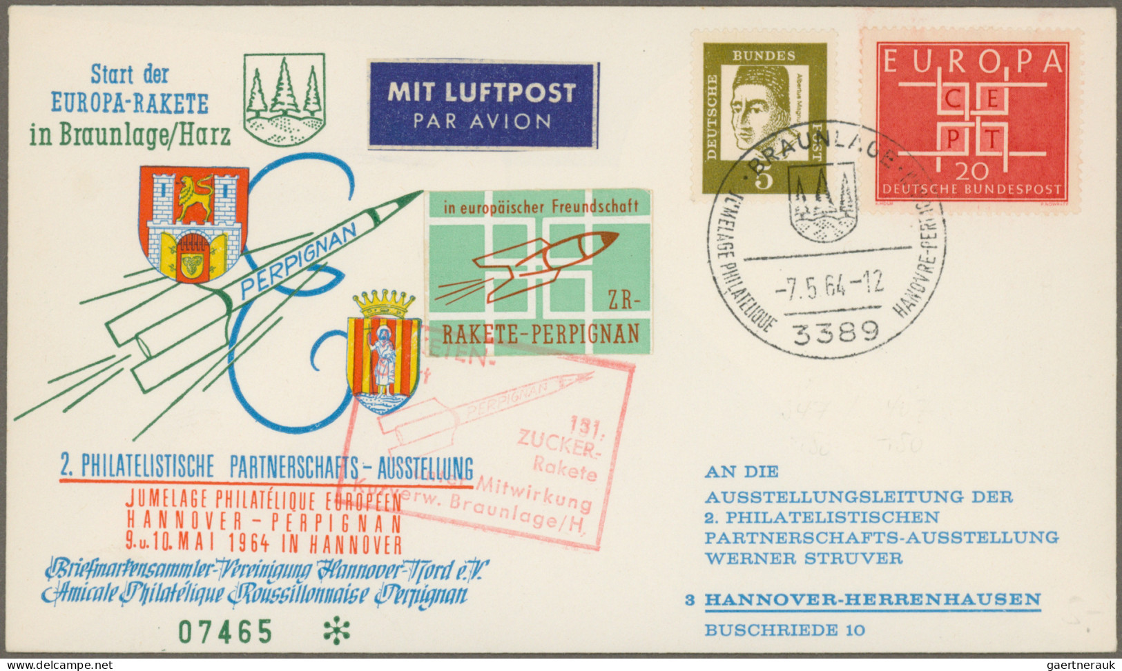 Air Mail: 1932/1969, Assortment Of Apprx. 63 Covers/cards, E.g. 1932 Soviet Unio - Otros & Sin Clasificación