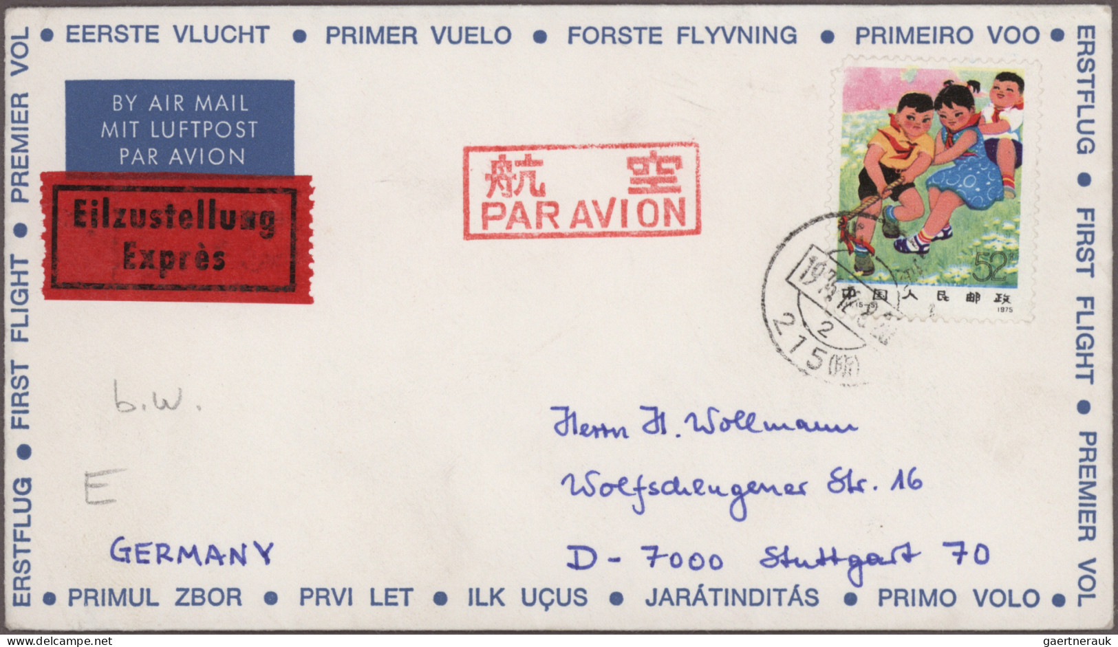 Air Mail: 1935/1986, balance of apprx. 155 airmail covers/cards worldwide with c