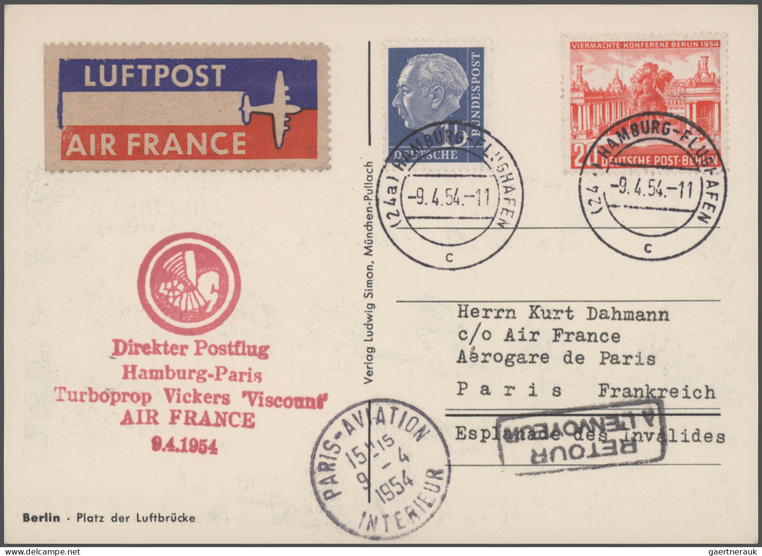 Air Mail: 1946/1971, Eine Tolle Sammlung Von Eröffnungsfluglinien, Ersten Flügen - Otros & Sin Clasificación