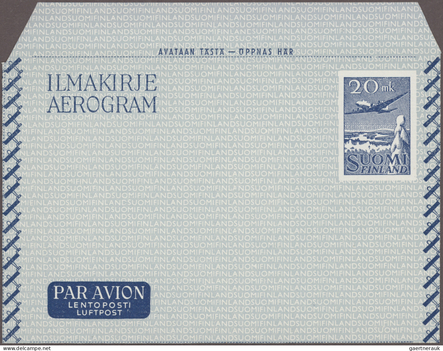 Aerogramme - Europe: 1950/1995 (ca.), holding of apprx. 415 air letter sheets, m