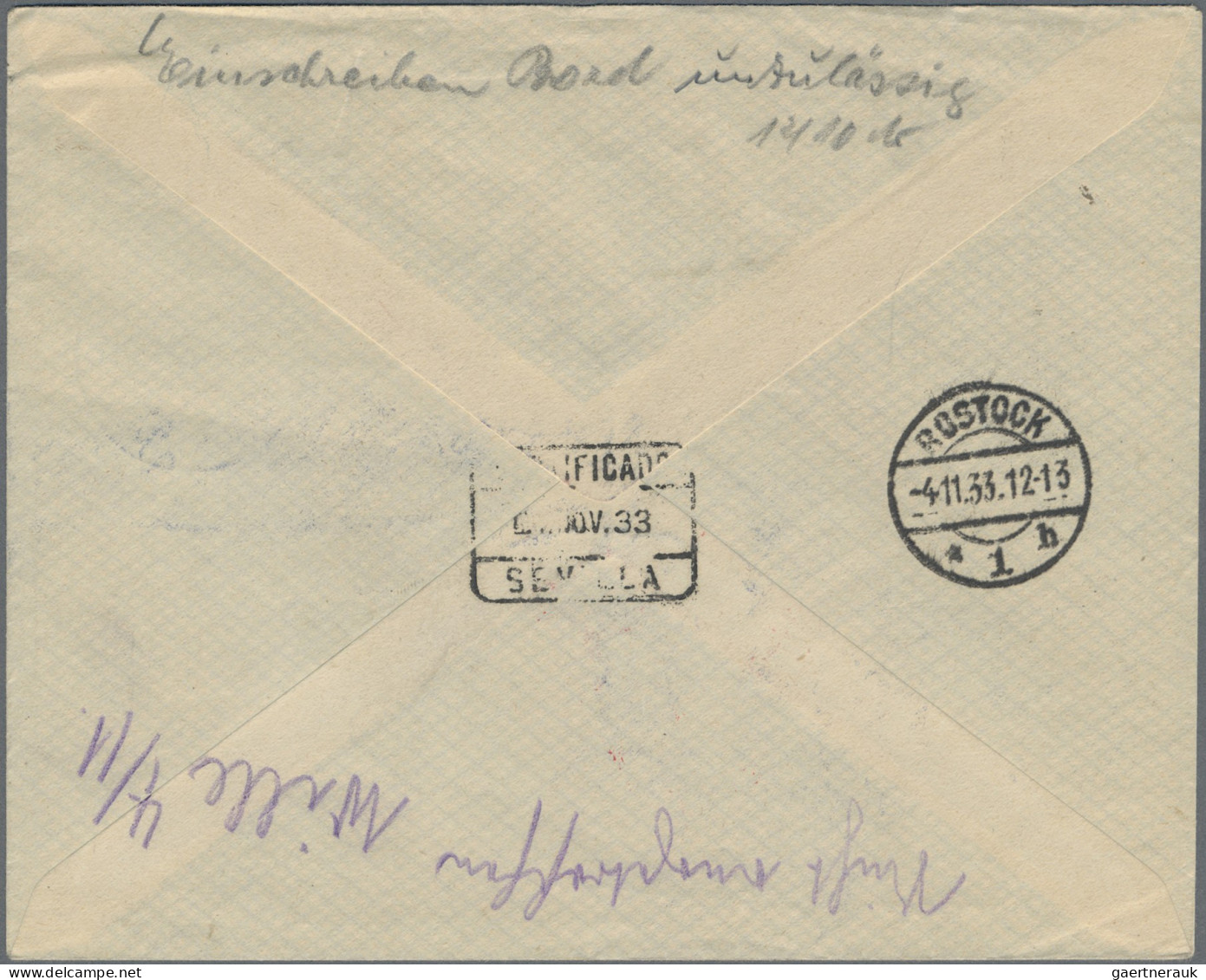 Zeppelin Mail - Germany: 1912/1940 (ca), Zeppelinpost + Luftpost, hochwertiger B