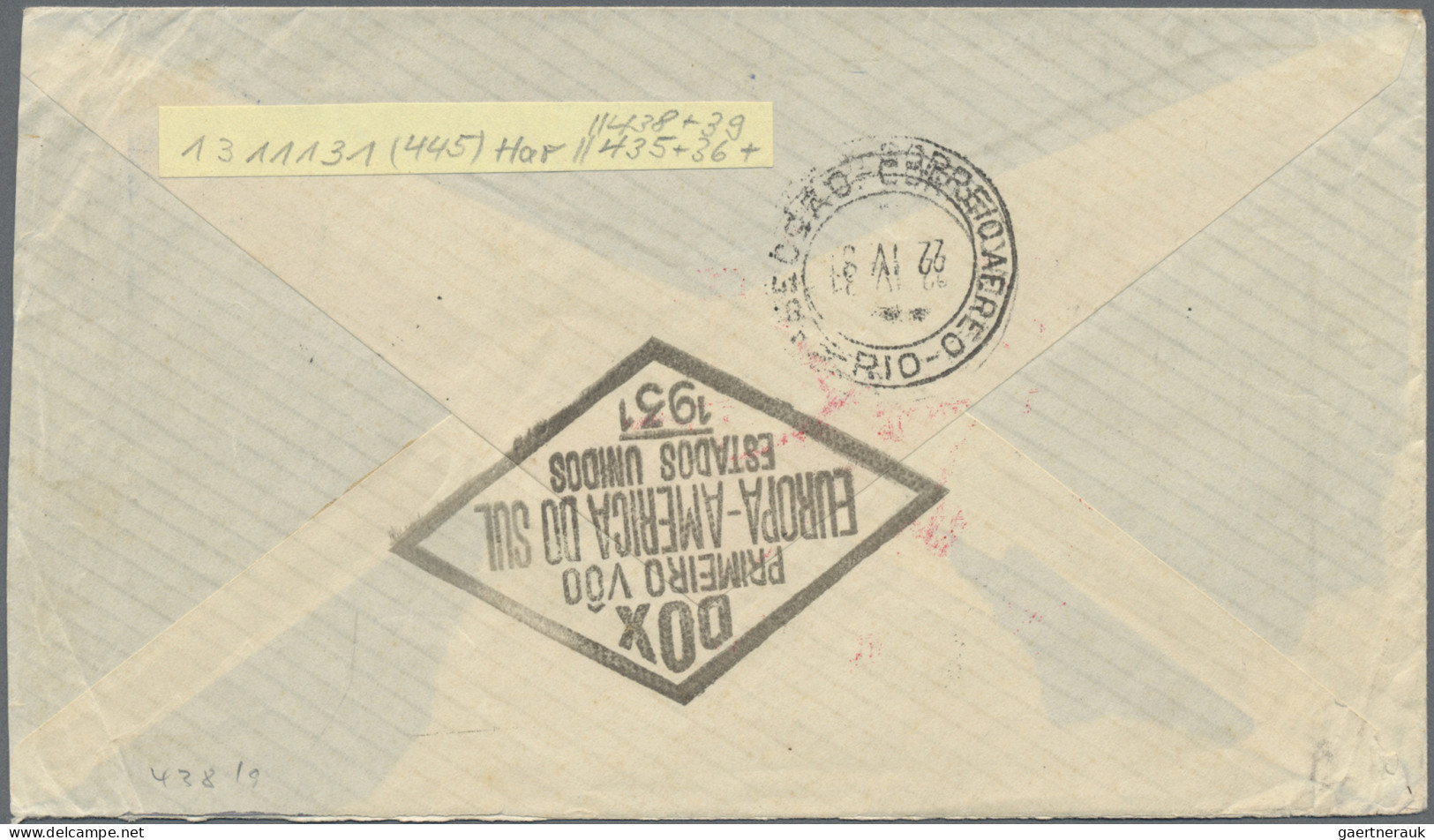 Zeppelin Mail - Germany: 1912/1940 (ca), Zeppelinpost + Luftpost, hochwertiger B