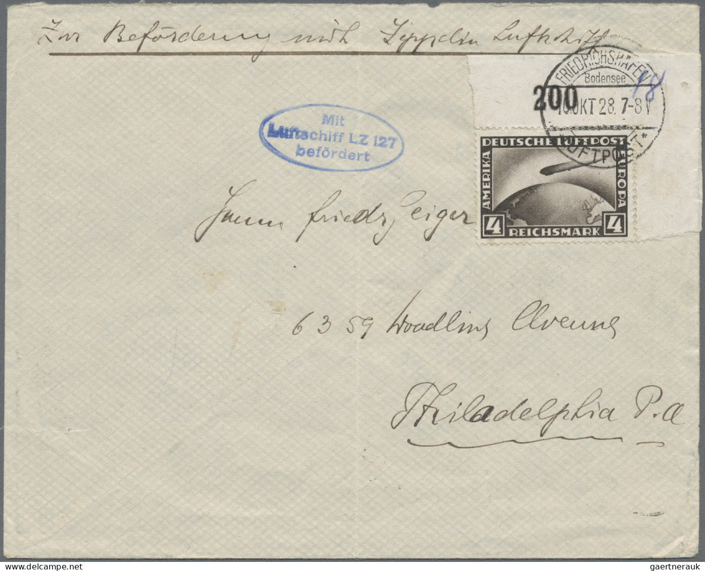 Zeppelin Mail - Germany: 1912/1940 (ca), Zeppelinpost + Luftpost, hochwertiger B