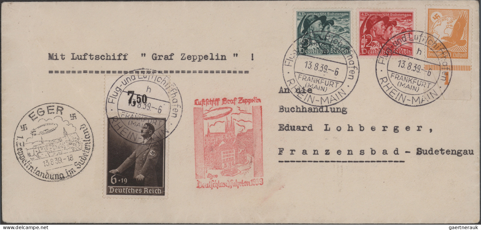 Zeppelin Mail - Germany: 1912/1940 (ca): Reichhaltige Sammlung Luft + Zeppelinpo - Correo Aéreo & Zeppelin