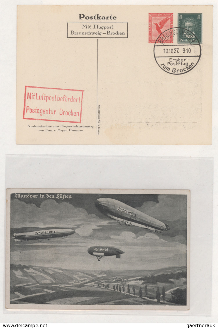 Zeppelin Mail - Germany: 1912/1940 (ca): Reichhaltige Sammlung Luft + Zeppelinpo