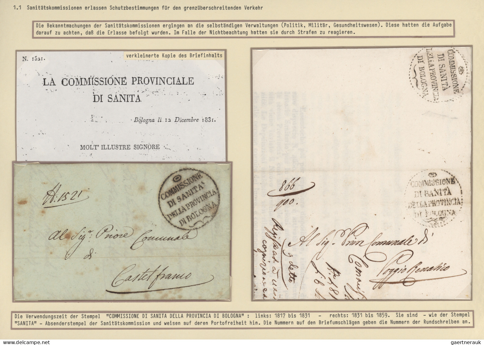 Disinfection Mail: 1716/1911, Extraordinary Exhibit Collection Of 52 Disinfected - Altri & Non Classificati