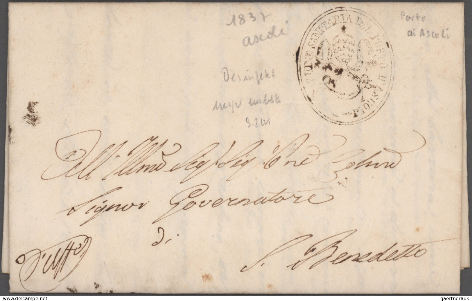 Disinfection Mail: 1716/1911, extraordinary exhibit collection of 52 disinfected