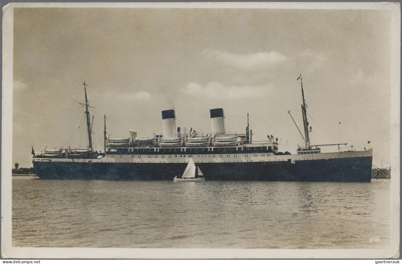 Ship Mail: 1900/1930's Ca.- SHIP MAIL: More Than 20 Picture Postcards, Covers An - Andere & Zonder Classificatie