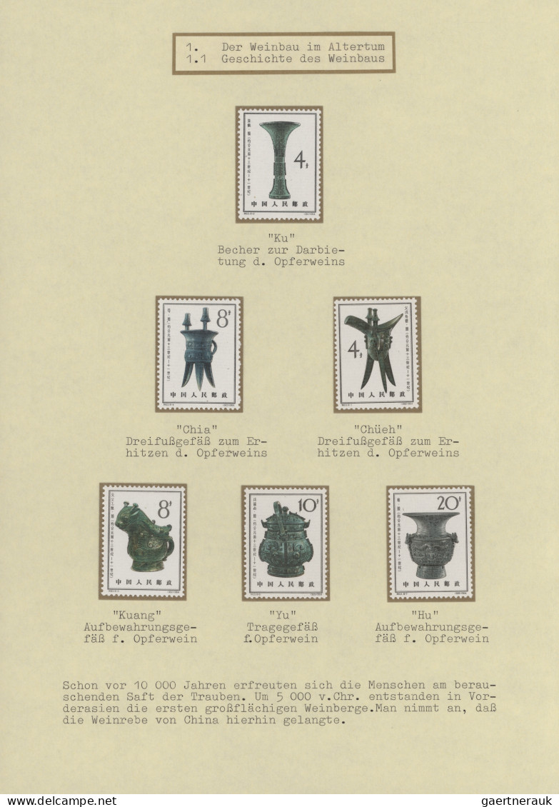 Thematics: alcohol - wine: 1840/1980 (ca.), umfangreicher Motiv-Sammlungsbestand