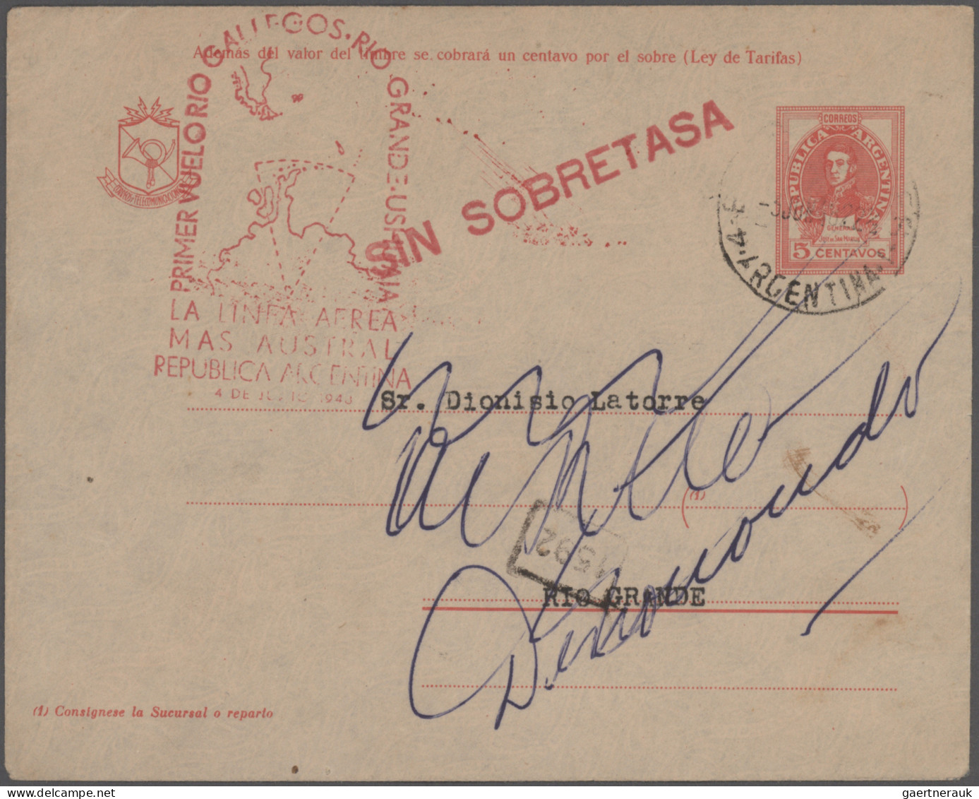 Thematics: Antarctic: 1948/1987, Collection Of Apprx. 200 Covers Bearing Argenti - Andere