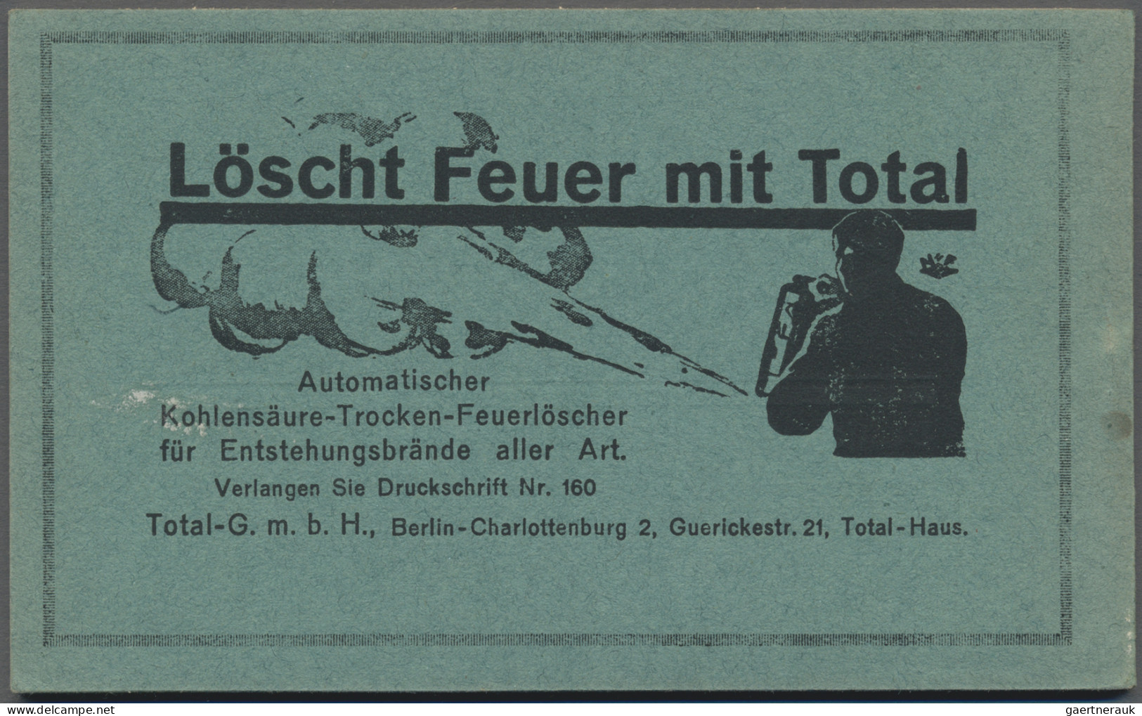 Thematics: Advertising Postal Stationery: 1921, Dt.Reich, Komplettes Anzeigen-Po - Autres