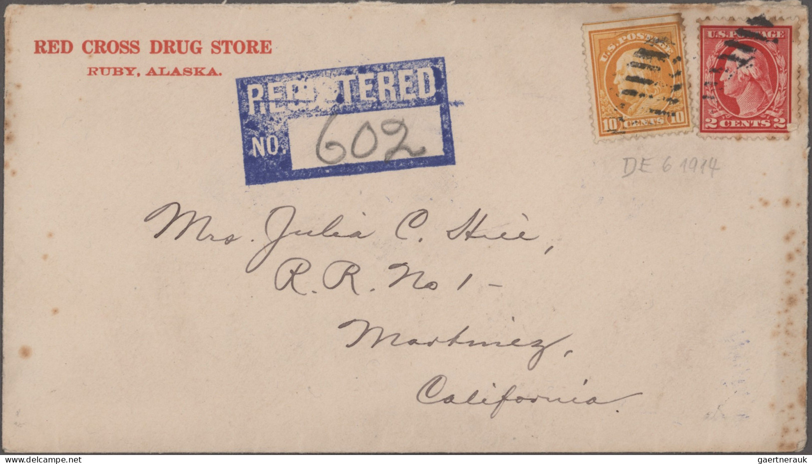 Thematics: Arctic: 1901/1915, Alaska/Yukon Winter Mail, Group Of Five Covers, Be - Sonstige