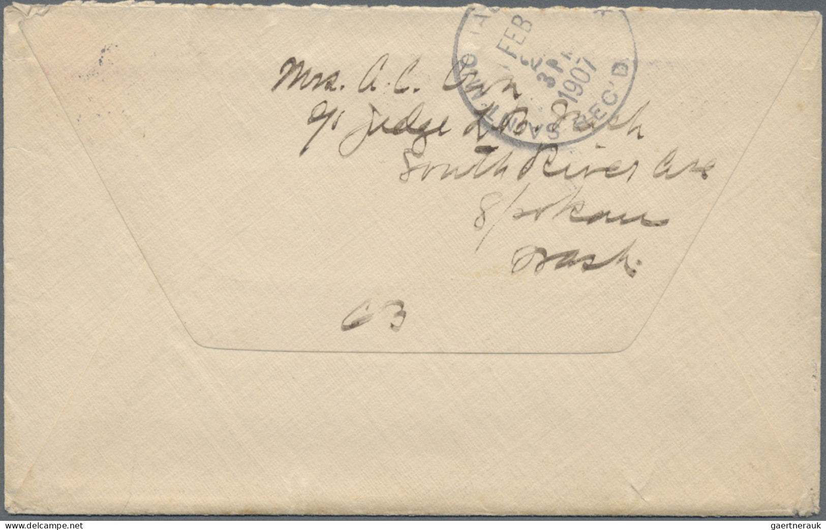 Thematics: Arctic: 1907, Alaska Winter Mail, Group Of Six Covers Sent From A Mis - Sonstige